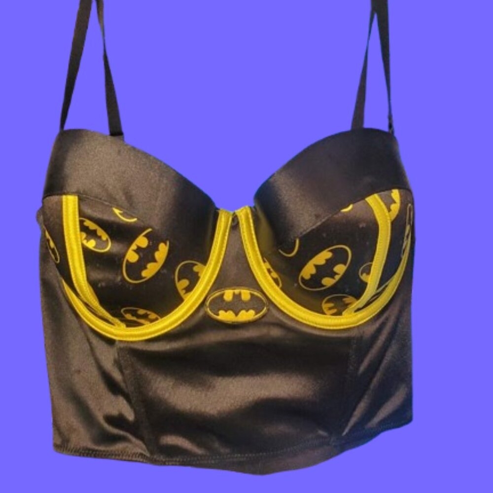 Batman Bra Bustier Style Top